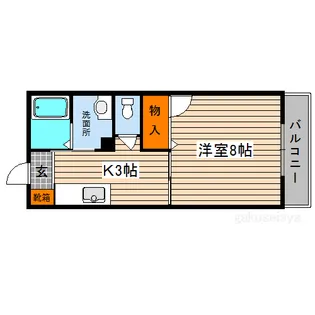 ディアスオオヤケ【1階】の間取り