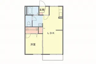 1LDKの間取り画像
