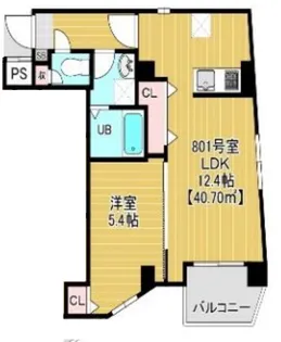 ミライズ南千住【8階】の間取り