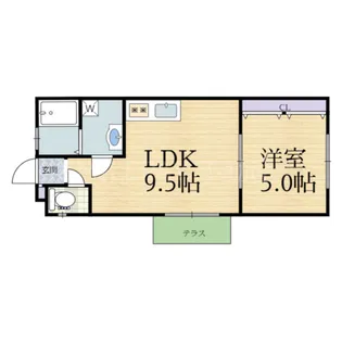 兵庫県神戸市兵庫区小山町【アパート】の間取り