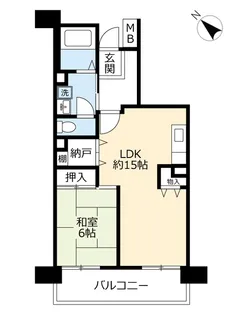 URルネシティ脇浜町第2【2階】の間取り