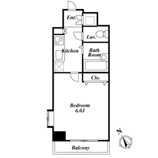 東京都港区東麻布1【マンション】の間取り