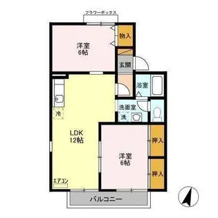 セジュール茂原公園 AB【2階】の間取り
