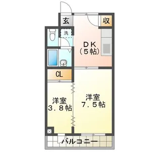 メゾン伊吹【3階】の間取り