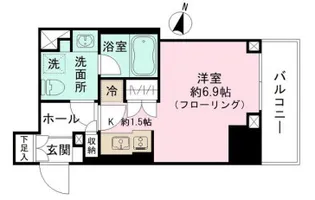 パークリュクス神田【5階】の間取り