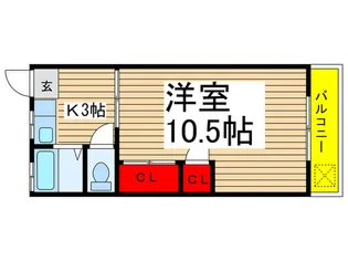 日成コ-ポ【2階】の間取り