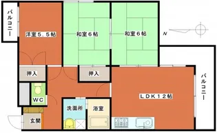 セジュールHARA【5階】の間取り