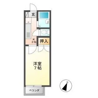 LIBERTY KUNIE II【2階】の間取り