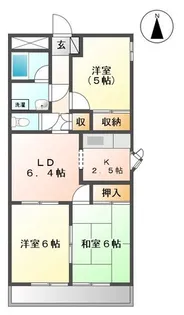 ピアアルティア【2階】の間取り