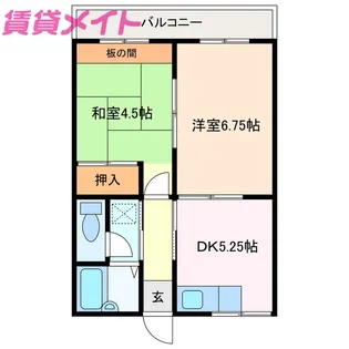 ファーストマンションNAGO【1階】の間取り