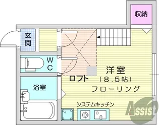 ハイム向山【1階】の間取り