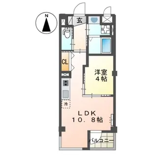 ユニヴァリィ麻生【3階】の間取り