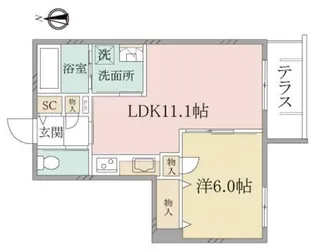 (シニア限定)ヘーベルヴィレッジ高島平【2階】の間取り