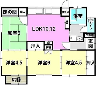 静岡県浜松市中央区葵西6【一戸建】の間取り