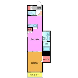 1LDKの間取り画像