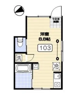 Blanc Couleur-ブランクルール-【1階】の間取り