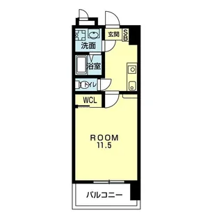 ウッドフォレスト熊本駅前【2階】の間取り