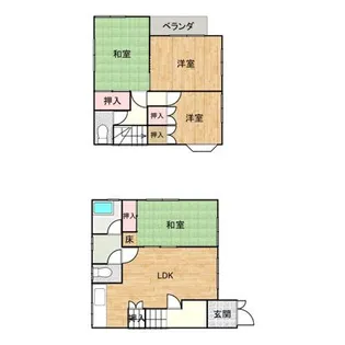 広島県福山市西深津町3【一戸建】の間取り