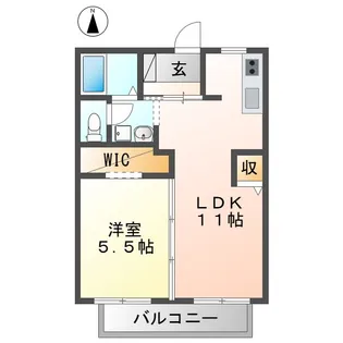 サンクレスト剱光寺 B棟【2階】の間取り