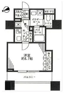 シティタワー横濱【3階】の間取り
