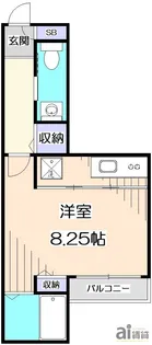 東京都杉並区上井草2【アパート】の間取り