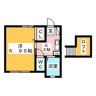 セント・ハイム【1階】の間取り