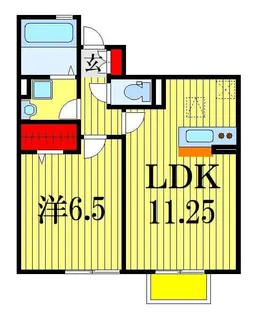 グレイスヴィラ東中山【1階】の間取り