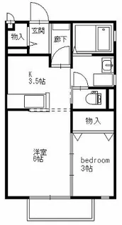 フォンテーヌ・コリーヌB【2階】の間取り