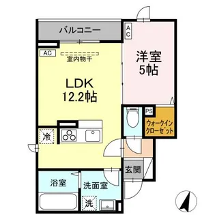 D-ROOM松木【3階】の間取り