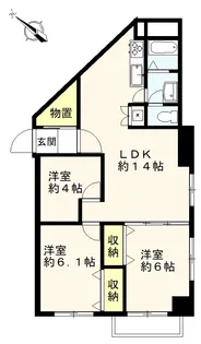 西八王子ハイツ【11階】の間取り