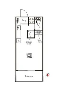 クレジデンス神谷町【10階】の間取り