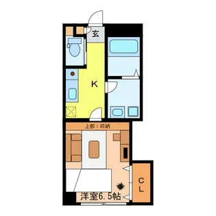 PLAZA東照宮【2階】の間取り