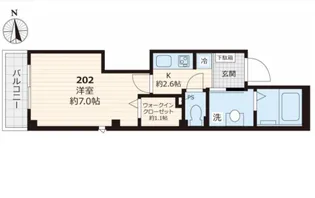 東京都中野区江原町2【マンション】の間取り
