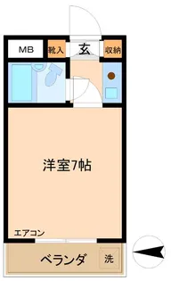第二エステートオギモト【5階】の間取り