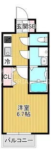 大阪府大阪市天王寺区味原町【マンション】の間取り