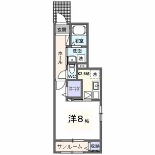 ラ・ルーナ【1階】の間取り