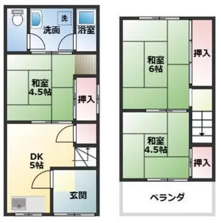 大阪府堺市北区東雲東町4【一戸建】の間取り
