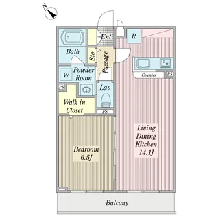 ヴィラ・ソレイユ【2階】の間取り