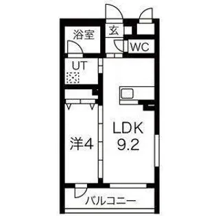 Arvita宮城野【3階】の間取り