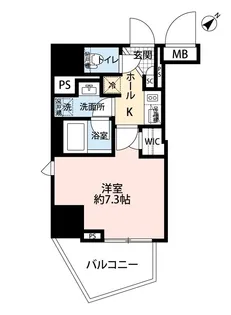 東京都新宿区富久町【マンション】の間取り