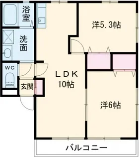 プランドールピアハイムB【1階】の間取り