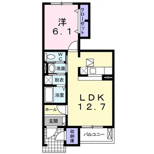 クレメント ブリーズ N【1階】の間取り
