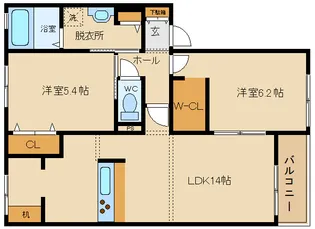 SHMフォレストハイム誉田A【2階】の間取り