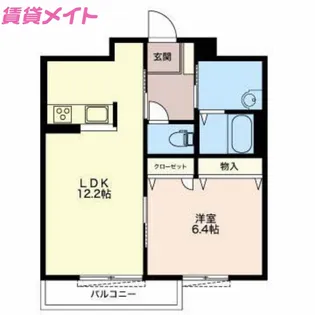 キャッスル シャーメゾン【2階】の間取り