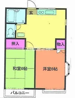 メゾンシェルブール【2階】の間取り