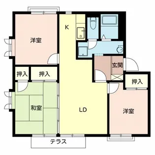 クレールハイツ.【1階】の間取り