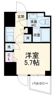 ライブコート草加【7階】の間取り