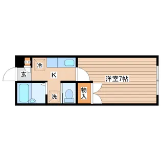 1Kの間取り画像
