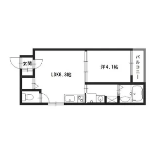 F asecia ilia【1階】の間取り