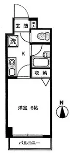 ティファニー舟渡【2階】の間取り